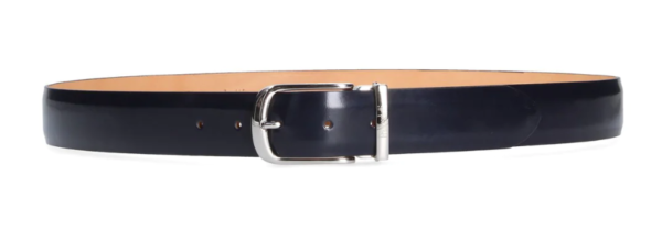 cintura pelle francesche tti uomo blu