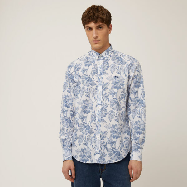 camicia uomo stampa floreale